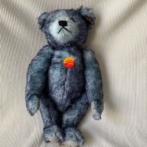 New Vintage Steiff Bear 16” Blue Mohair 994210 jointed Rare